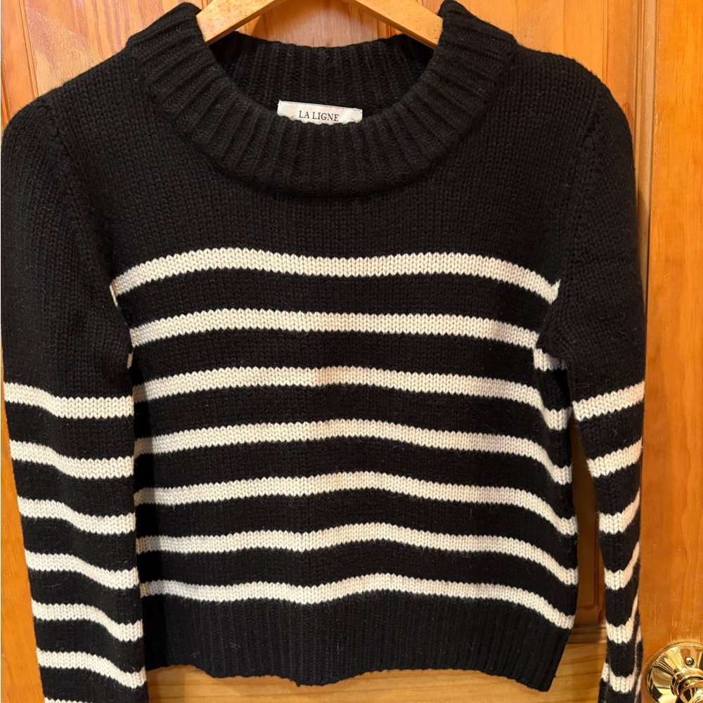 La Ligne Black and White Sweater XS
